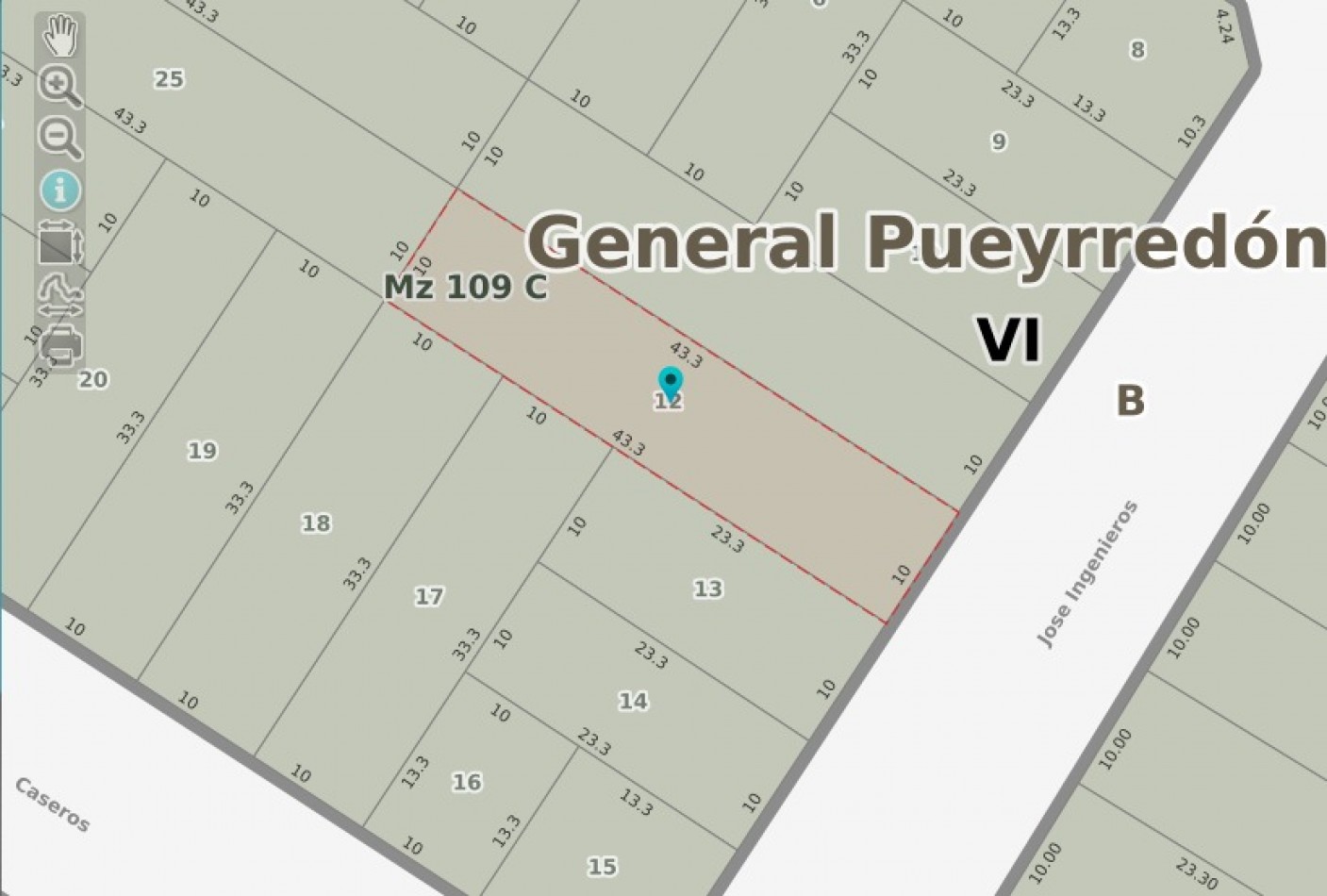 VENTA - LOTE EN BARRIO ZACAGNINI CON ASFALTO/VEREDA DE SOL Y TODO LOS SERVICIOS